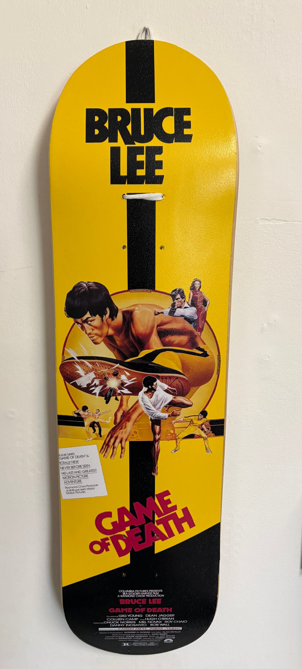 Bruce Lee Game of Death Decorative Skateboard Deck | Wall Art