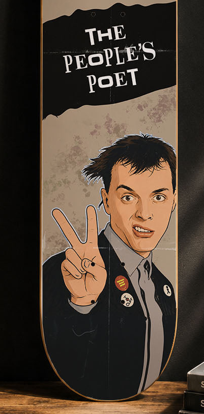 The People’s Poet Decorative Skateboard Deck | Rik Mayall Wall Art