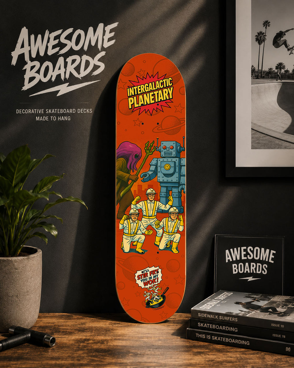Intergalactic Planetary Decorative Skateboard Deck