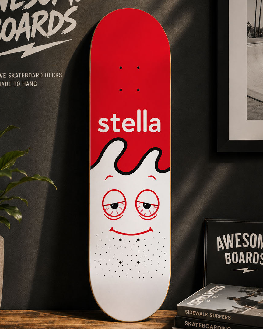 Stella Decorative Skateboard Deck | Wall Art