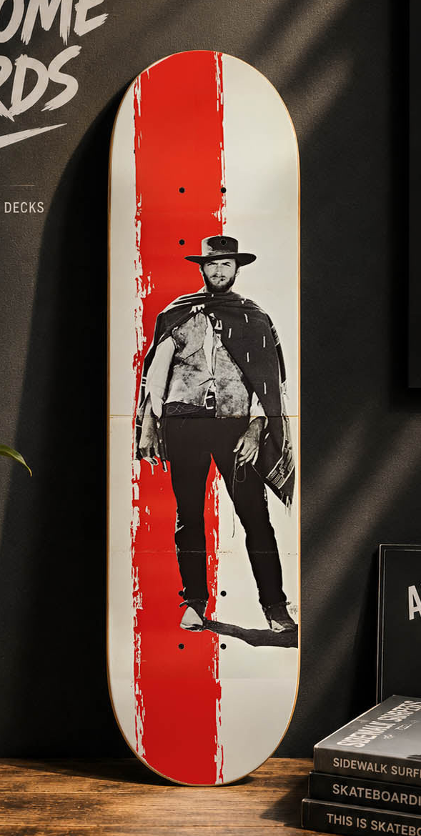 The Man with no name  Decorative Skateboard Deck
