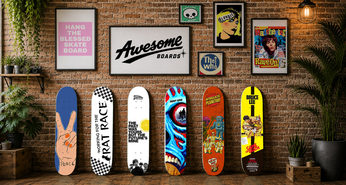 Awesome Boards decorative skateboard wall art