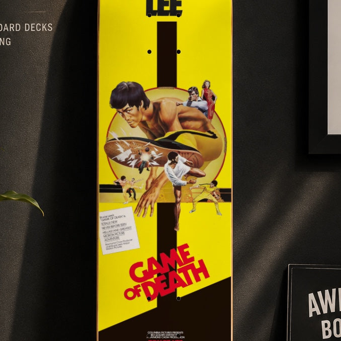 Bruce Lee Game of Death Decorative Skateboard Deck | Wall Art
