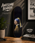 Girl with a Pearl Earring decorative skateboard deck wall art