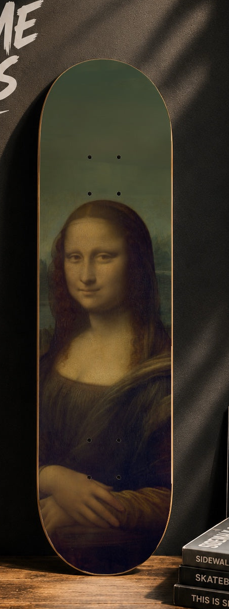 Mona Lisa Decorative Skateboard Deck | Wall Art