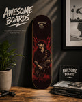 Motörhead decorative skateboard deck featuring Lemmy artwork